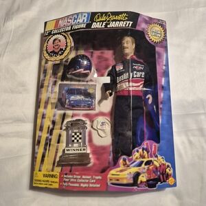 Nascar Dale Jarrett Action Figure - Black and Pink Racing Suit